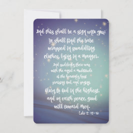 KJV Glorie aan God Kerstmis Feestdagenkaart