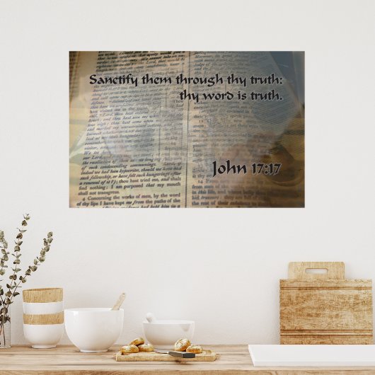 KJV John 17 17 Poster (Keuken)