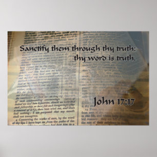 KJV John 17 17 Poster