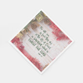 KJV Luke Bible Verse Kerstmis Servet (Hoek)