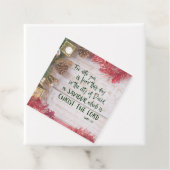 KJV Luke Bijbel Verse Kerstplein ticker Bedankjes Labels (In situ)