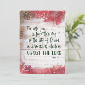 KJV Scripture Kerstmis Feestdagenkaart (Staand voorkant)