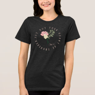 KJV Troostend Bijbelvers Tri-Blend Shirt