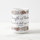 KJV Verse Sterkte en Christelijke dames van eer Koffiemok (Center)