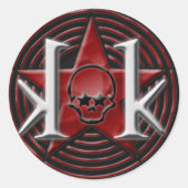 KK Star Logo Sticker (rond) (Voorkant)