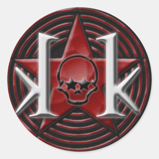 KK Star Logo Sticker (rond) (Voorkant)