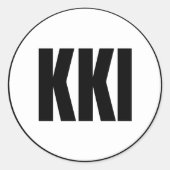 KKI - Akiachak Classic Round Sticker (Voorkant)