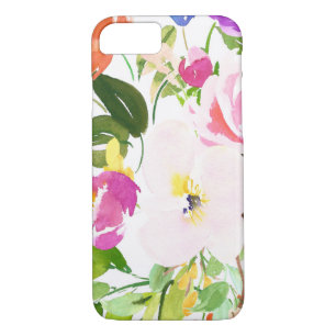 Kkleurige Waterverf Spring Blooms Floral Case-Mate iPhone Case