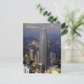 kl malay skyline briefkaart (Staand voorkant)
