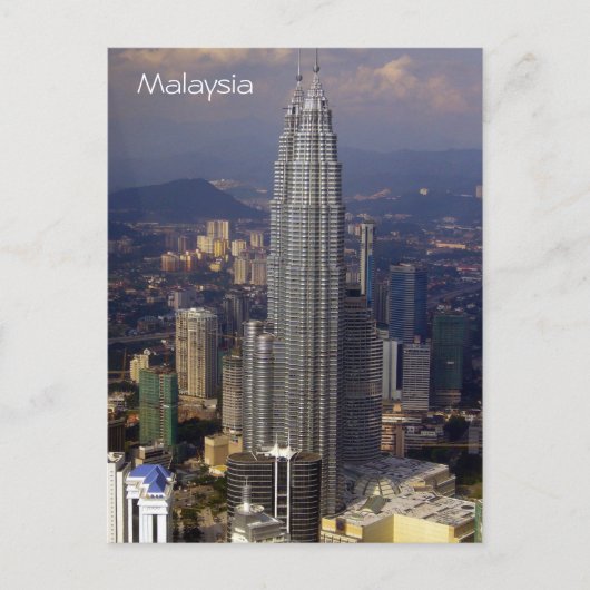 kl malay skyline briefkaart (Voorkant)