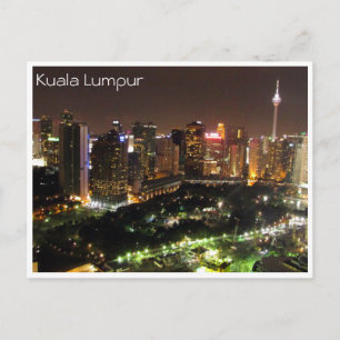 kl night skyline briefkaart