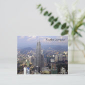 kl skyline briefkaart (Staand voorkant)