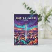 KL-toren Maleisië Briefkaart (Staand voorkant)