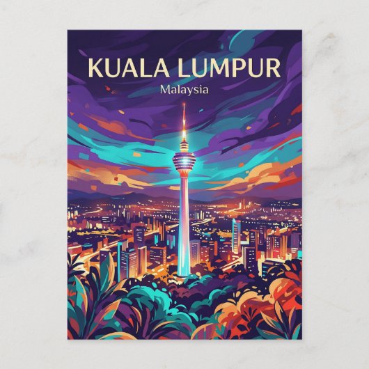 KL-toren Maleisië Briefkaart (Voorkant)