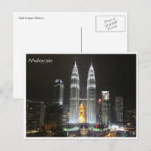 kl towers maleisië briefkaart (Voorkant / Achterkant)