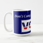 Klaag niet als je niet hebt gestemd koffiemok (Links)