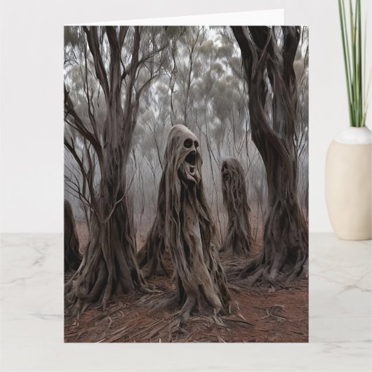 Klaagende spookbomen Australische Struik Bedankkaart (Voorkant)