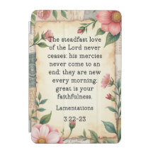 Klaagliederen 3:22–23 Vintage Bloem Ontwerp