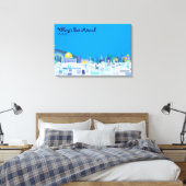 Klaagmuur Israël Bar Bat Mitzvah Inlogbord Canvas Afdruk (Insitu (Slaapkamer))