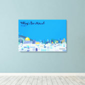 Klaagmuur Israël Bar Bat Mitzvah Inlogbord Canvas Afdruk (Insitu (Houten vloer))