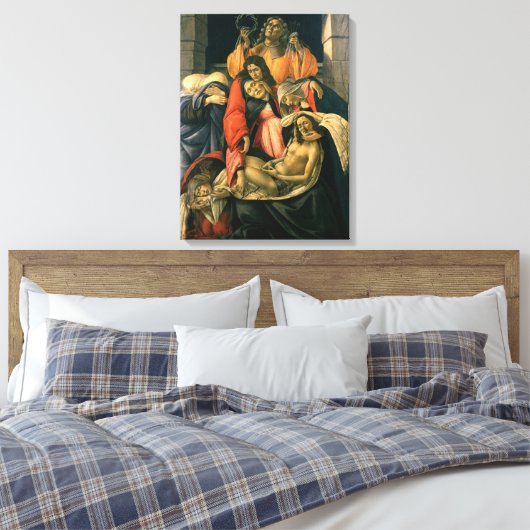 Klaagzang over de dode Christus - Botticelli Canvas Afdruk (Insitu (Slaapkamer))