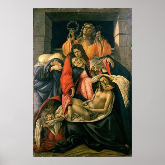 Klaagzang over de dode Christus - Botticelli Poster (Voorkant)