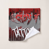 Klaar 4 Tattoos Handdoek Set van 3 (Wasdoekje)