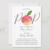 Klaar aan Pop het Baby shower van de Waterverf van Kaart (Voorkant)