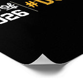 Klaar afgestudeerd klas 2026 grappige 2026 afstude poster (Hoek)