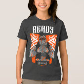 Klaar Bella+Canvas Jeugd Tri-blend T-Shirt (Voorkant)