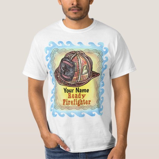 Klaar brandweerman t-shirt (Voorkant)