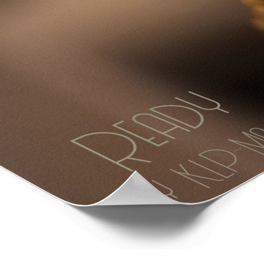 Klaar - Bronze beeld - AI Fantasy Art-portret Poster (Hoek)