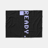 Klaar C64-thuiscomputer 80's Retro-gamer-coderings Fleece Deken (Voorkant (Horizontaal))