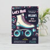 klaar cool jongens meisjes Rolschaatsen 13e verjaa Kaart (Staand voorkant)