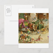 Klaar de Elf van de kerstman Zijn Ar en Rendier Feestdagenkaart (Voorkant / Achterkant)