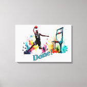 Klaar: de ultieme slamdunk basketbaltrend canvas afdruk (Voorkant)