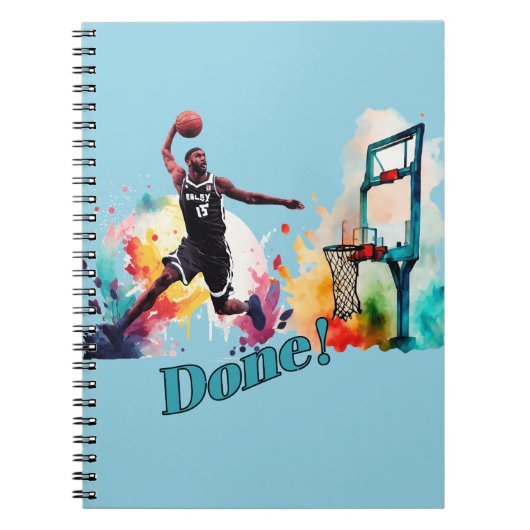 Klaar: de ultieme slamdunk basketbaltrend notitieboek (Voorkant)