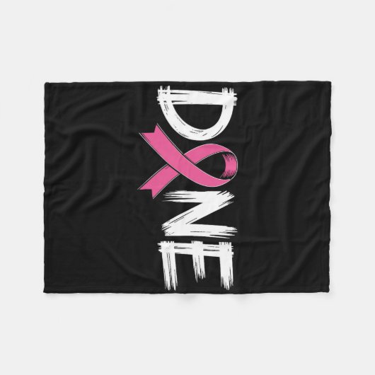 Klaar Einde van Chemo Laatste Dag Straling Overlev Fleece Deken (Voorkant (Horizontaal))