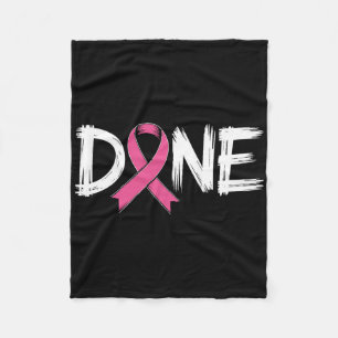 Klaar Einde van Chemo Laatste Dag Straling Overlev Fleece Deken