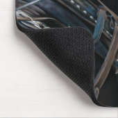 Klaar en witte zwarte Percheron Draft Horse Muismat (Hoek)