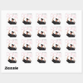 Klaar Foto Rood - Vierkant Sticker (Vel)