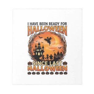 Klaar Halloween Sinds Laatste Geheime Kasteel Gees Notitieblok