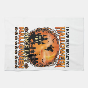 Klaar Halloween Sinds Laatste Geheime Kasteel Gees Theedoek