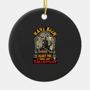 Klaar Halloween Spokenhuis Grafsteen Keramisch Ornament