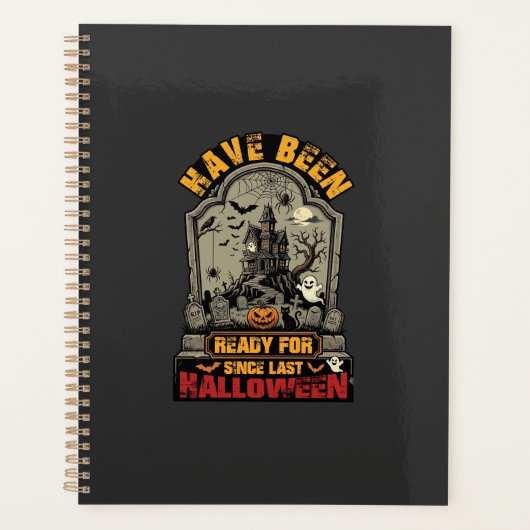 Klaar Halloween Spokenhuis Grafsteen Planner (Voorkant)