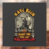 Klaar Halloween Spokenhuis Grafsteen Raamsticker (Vel 2)