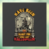 Klaar Halloween Spokenhuis Grafsteen Raamsticker (Vel 3)