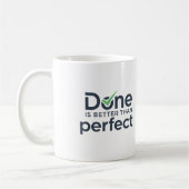 Klaar is beter dan perfect koffiemok (Links)