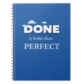 Klaar is beter dan perfect notitieboek (Voorkant)