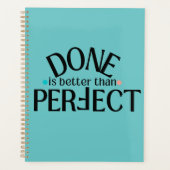 Klaar is beter dan perfecte Planner #DIBTP (Voorkant)